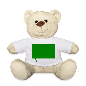 Textnachricht Vorlage zum selber gestalten - Teddy - Weiß - Vorne