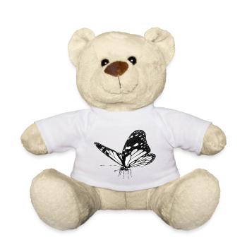 Schmetterling, Falter - Teddy - Weiß - Vorne