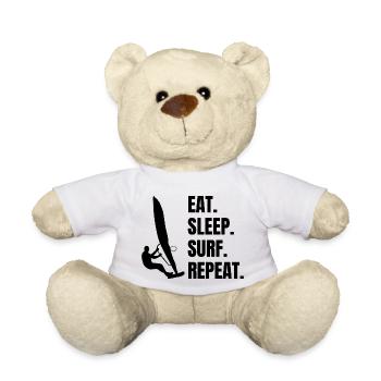 Surfer Surf moniteur surf surf surf - Nounours - blanc - Devant