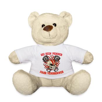 SEI KEIN PENNER FAHR VERBRENNER - Teddy - Weiß - Vorne