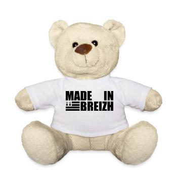 MADE IN BREIZH flag - Teddy Bear - white - Front