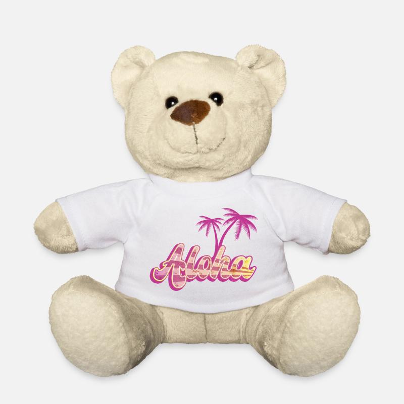 Aloha Palm - Nounours - blanc