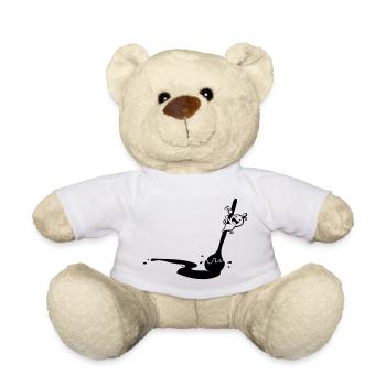 Koch Köchin. Lustiger Löffel. Kochlöffel Suppen - Teddy - Weiß - Vorne