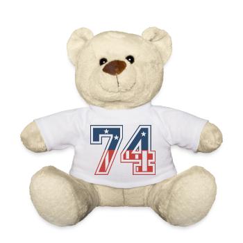 Nummer 74 USA - Teddy - Weiß - Vorne