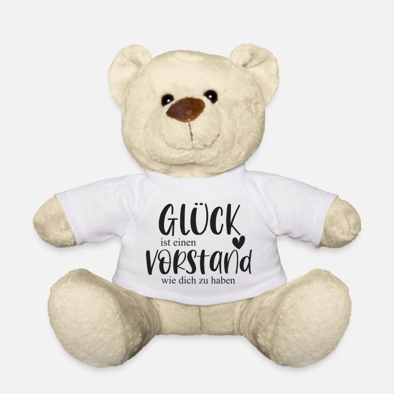 Vorstand Glück Verein Bedanken Geschenk - Teddy - Weiß