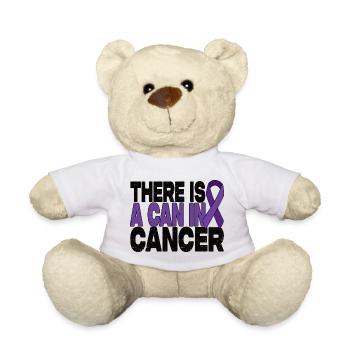 Il y a une canette dans le cancer - Motivation du cancer de l’estomac - Nounours - blanc - Devant