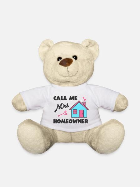 Einzugsfest Nenn mich Frau Hausbesitzerin - Teddy - Weiß