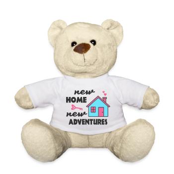 Nouvelle maison Nouvelles aventures - Nounours - blanc - Devant