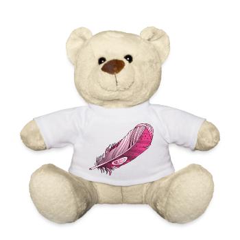 Feather - Teddy Bear - white - Front