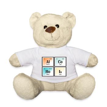 Alcool - Tableau périodique des éléments - Nounours - blanc - Devant