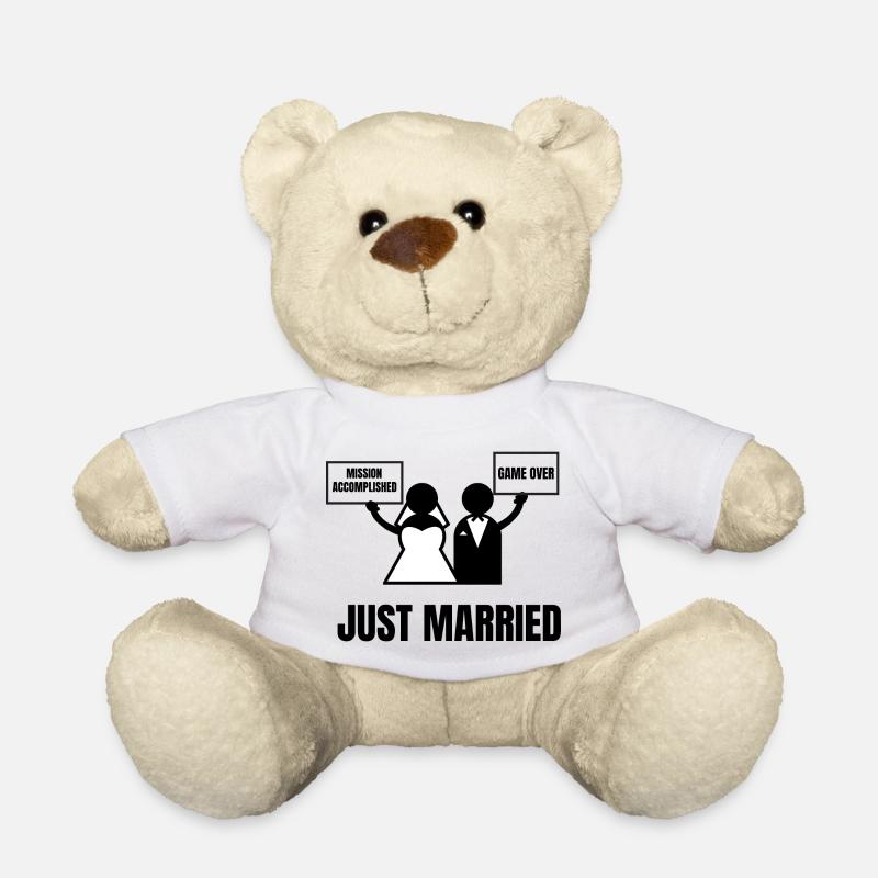 JUST MARRIED - Teddy Bear - white
