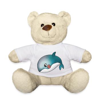 Wal Delfin Meer Geschenkidee - Teddy - Weiß - Vorne
