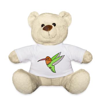 Ein süßer Kolibri - Teddy - Weiß - Vorne