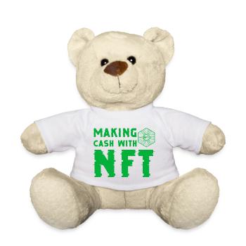 Making cash with NFT - Nounours - blanc - Devant