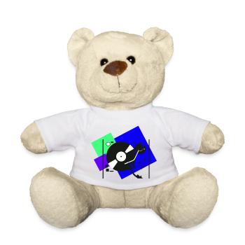 Platines colorées4 - Nounours - blanc - Devant