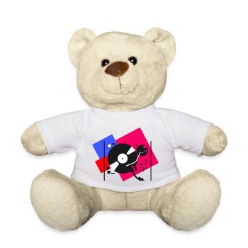 colorful turntables 2 - Teddy Bear - white - Front