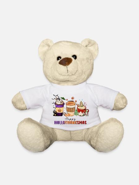 Frohe Hallothanksmas - Teddy - Weiß