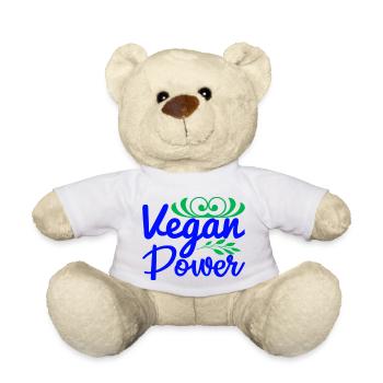 Puissance végétalienne - Nounours - blanc - Devant