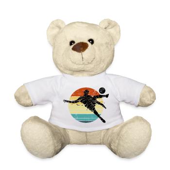 Retro Runner Sunset Circle - Teddy Bear - white - Front