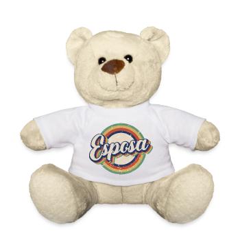 Esposa Retro Wife To Be Bride Couple Wedding Gift - Teddy Bear - white - Front
