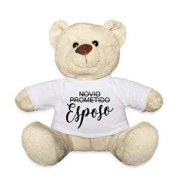 Novio Prometido Esposo Mari Groom Cadeau de mariage - Nounours - blanc - Devant