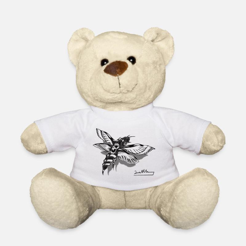 Moth - Teddy Bear - white