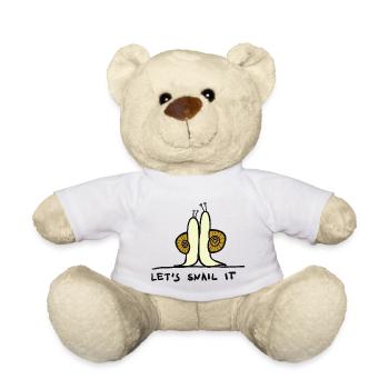 let´s snail it - Teddy - Weiß - Vorne