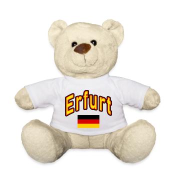 Erfurt deutschland flagge - Teddy - Weiß - Vorne