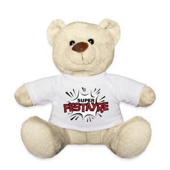 Super Festayre ! faire la fête ! - Nounours - blanc - Devant