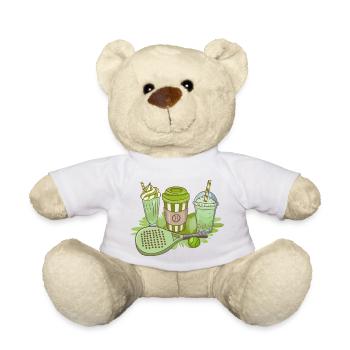 Padel Paddle Raquette Tennis Sport I Cadeau - Nounours - blanc - Devant