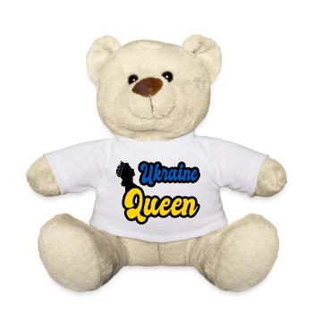 Ukraine Queen - Teddy Bear - white - Front