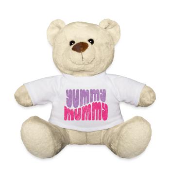 Maman miam - Nounours - blanc - Devant
