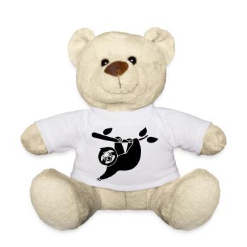 Cartoon Faultier - Tolles Design - Teddy - Weiß - Vorne