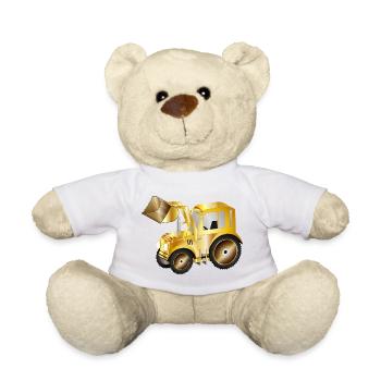 Chargeur frontal de tracteur dans les couleurs or pour les ventilateurs de tracteur - Nounours - blanc - Devant