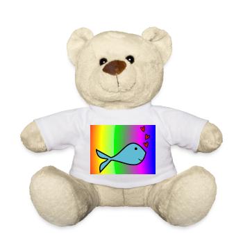 SARDINE. FISH. APRIL FOOL. EASTER. SEA - Teddy Bear - white - Front