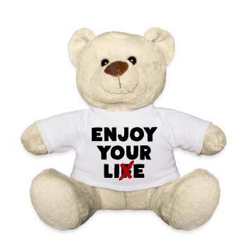 Enjoy Your Lie - Teddy Bear - white - Front