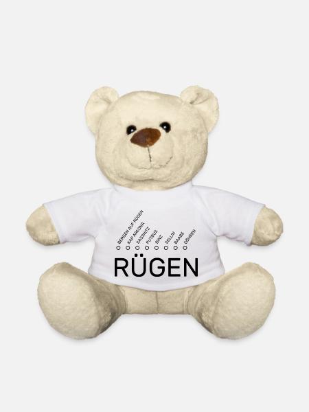 Rügen Haltepunkte - Teddy - Weiß