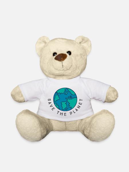 Save the Planet - Teddy - Weiß
