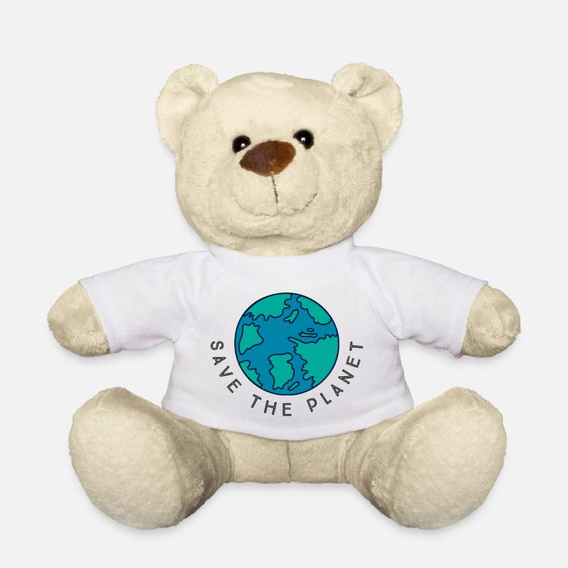 Save the Planet - Teddy - Weiß