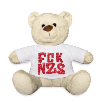 FCKNZS Mur Rouge - Nounours - blanc - Devant