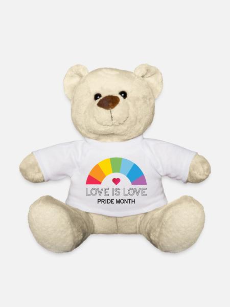 Liebe ist Liebe. Stolz-Monat. - Teddy - Weiß