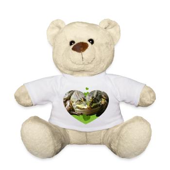 Crapaud grenouille Grenouilles Prince - Nounours - blanc - Devant
