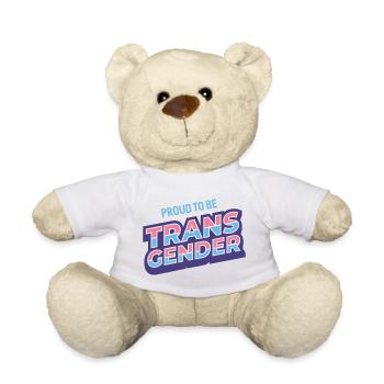 Pride Month - Proud To Be Transgender - Teddy Bear - white - Front