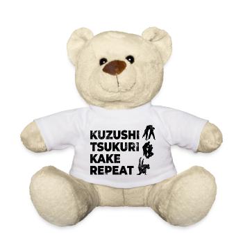 Dicton de judo - Nounours - blanc - Devant