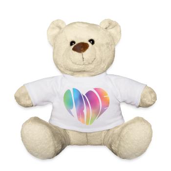 Coeur de la Pride - Nounours - blanc - Devant