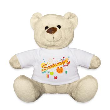 Soleil, été, amusement et fête dans votre propre jardin - Nounours - blanc - Devant