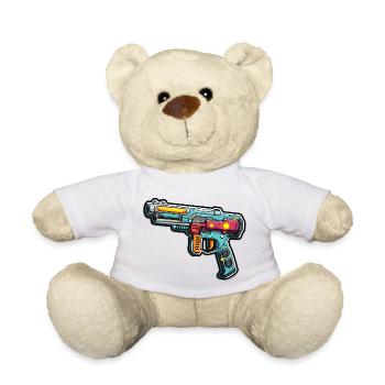 Space weapons in graffiti style - Teddy Bear - white - Front