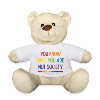 Live With Pride - Teddy Bear - white - Front