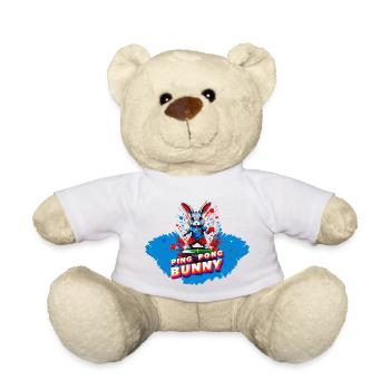 Ping Pong Tischtennis Bunny - Teddy - Weiß - Vorne