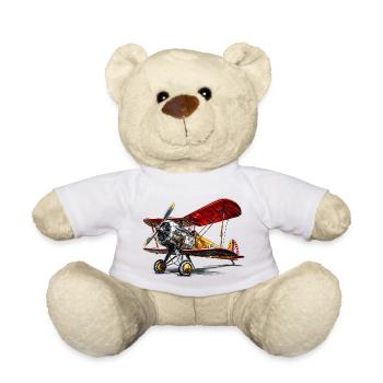 Oldtimer gibt es auch bei Flugzeugen - Teddy - Weiß - Vorne